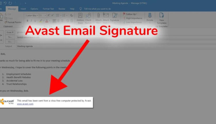How to Disable Remove Turn Off Avast Email Signature-min