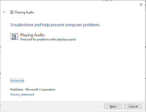 Find and fix audio playback problems