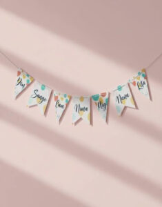 How Beautiful Custom Bunting Banner Sets Transform Large Party Venues